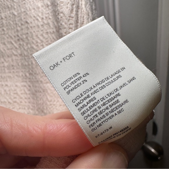 NWT Oak + Fort Cream Button-Down Women's Tank XS - Picture 10 of 13